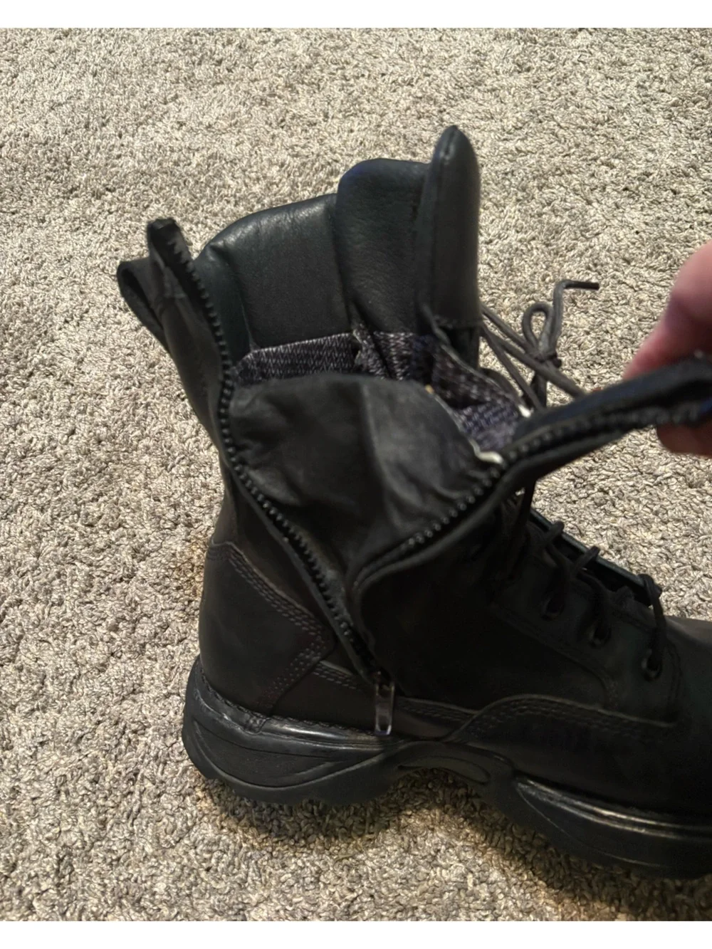 Danner Striker II Side Zip All Leather GTX Black boots men’s 10 D 42985 Tactical